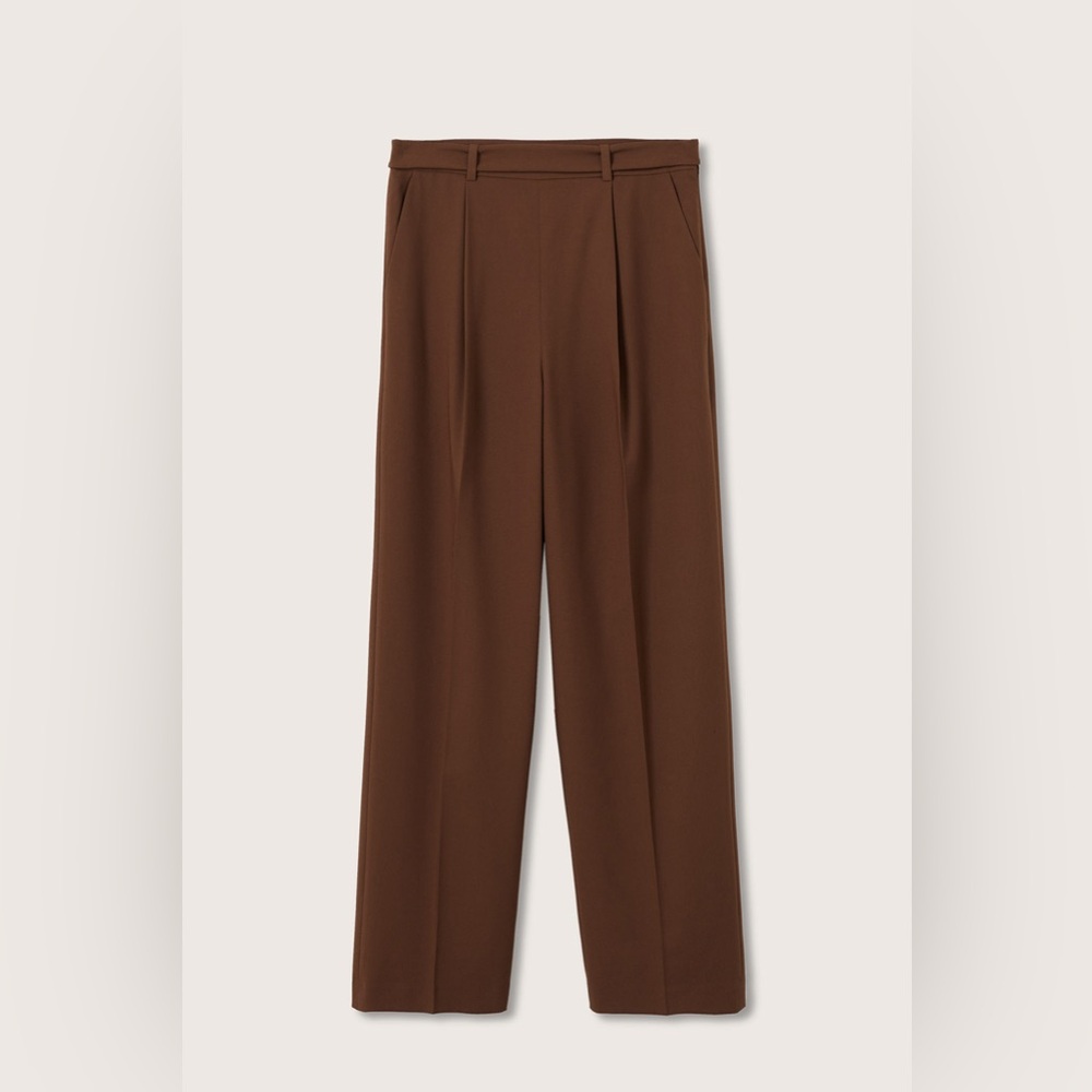 Mango high waisted straight leg pants